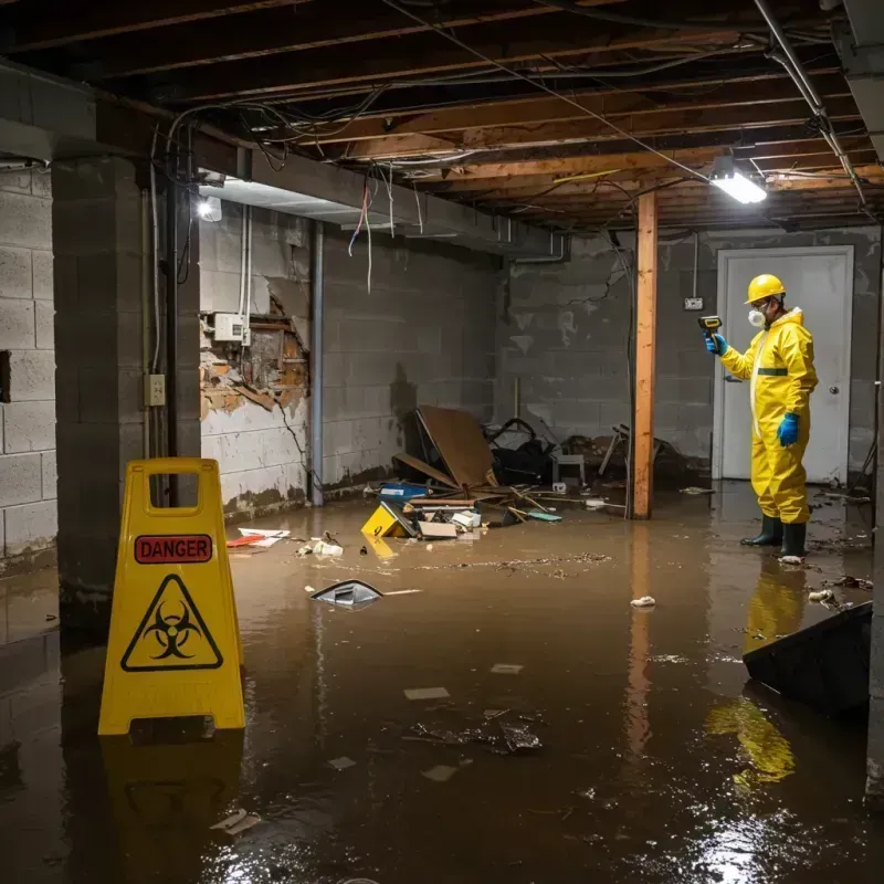 Flooded Basement Electrical Hazard in Lennox, CA Property